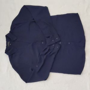 The Limited button down shirt (navy, small)